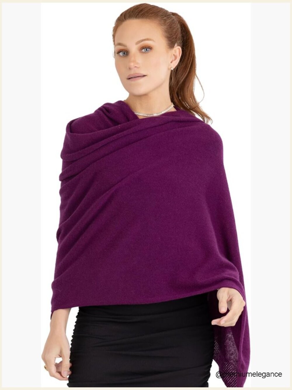 100% Cashmere Knitted Wrap Pashmina Shawl Extra Large Scarf Stole